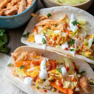 healthy meals for students-Buffalo Chicken Tacos