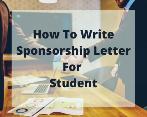 Sponsorship letter for student writing