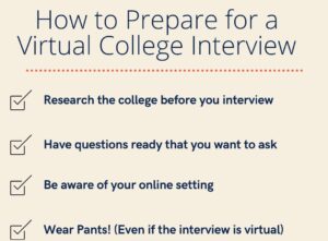 Virtual college interview preparation-min